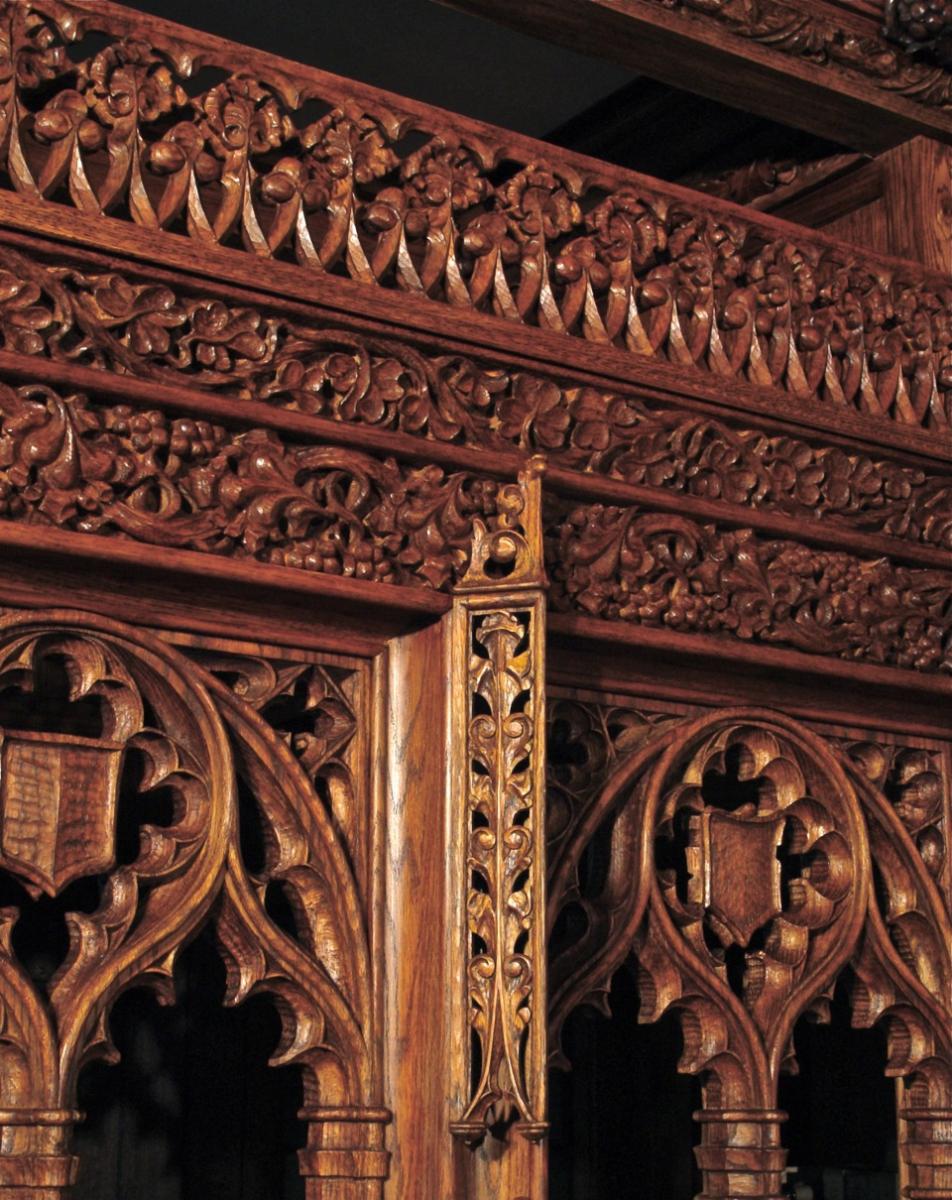 Agrell Architectural Carving: Hand carved Gothic screen