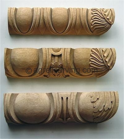 Agrell Architectural Carving: Examples of Egg and Dart moulding