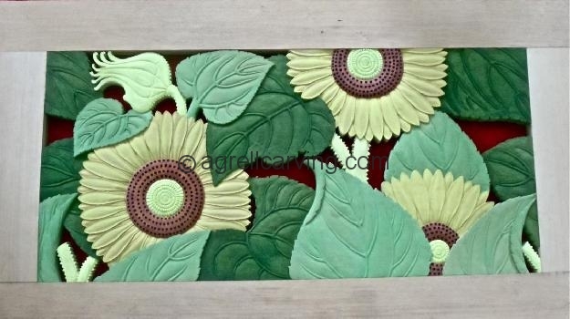 Agrell Architectural Carving: Painted hand carved panel 2
