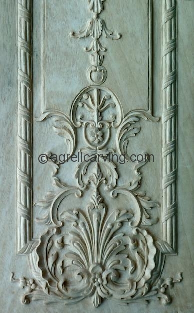 Agrell Architectural Carving: Maliard Manor: hand carved French panel