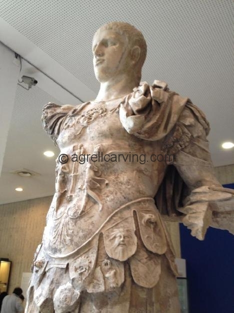 Vaison La Romaine_Hand carved Roman statue