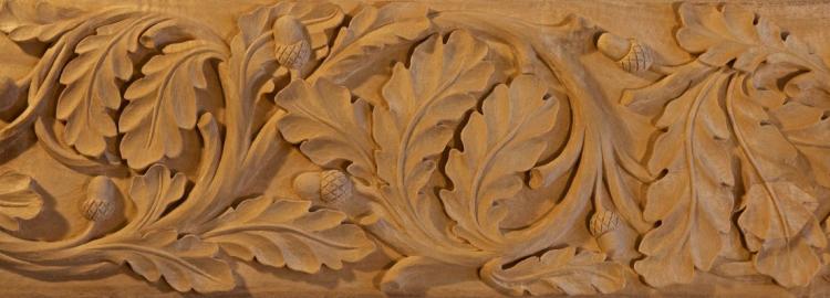 Agrell Carving: Hand carved Gothic frieze, Ravenburg 1429.