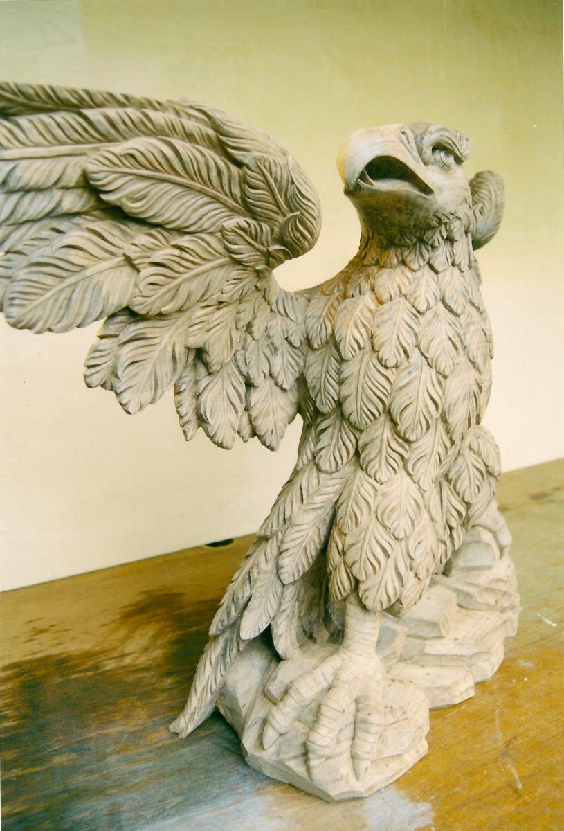Agrell Architectural Carving hand carved eagle