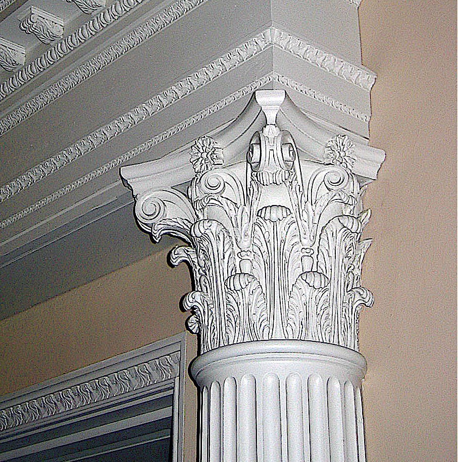 Hand-carved Corinthian capital by Agrell Architectural Carving
