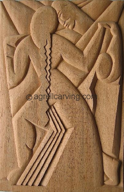 Agrell Architectural Carving: Hand carved Art Deco