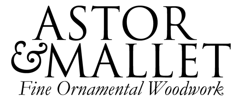 Astor & Mallet shop hand-carved appliqués, interior decoration, mouldings, ornamental woodcarving, decorative arts
